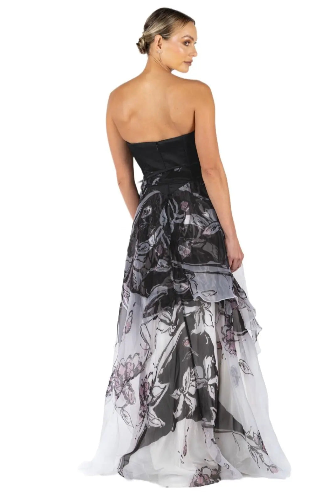 Strapless Hand Draped A-Line Gown  