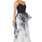 Strapless Hand Draped A-Line Gown  