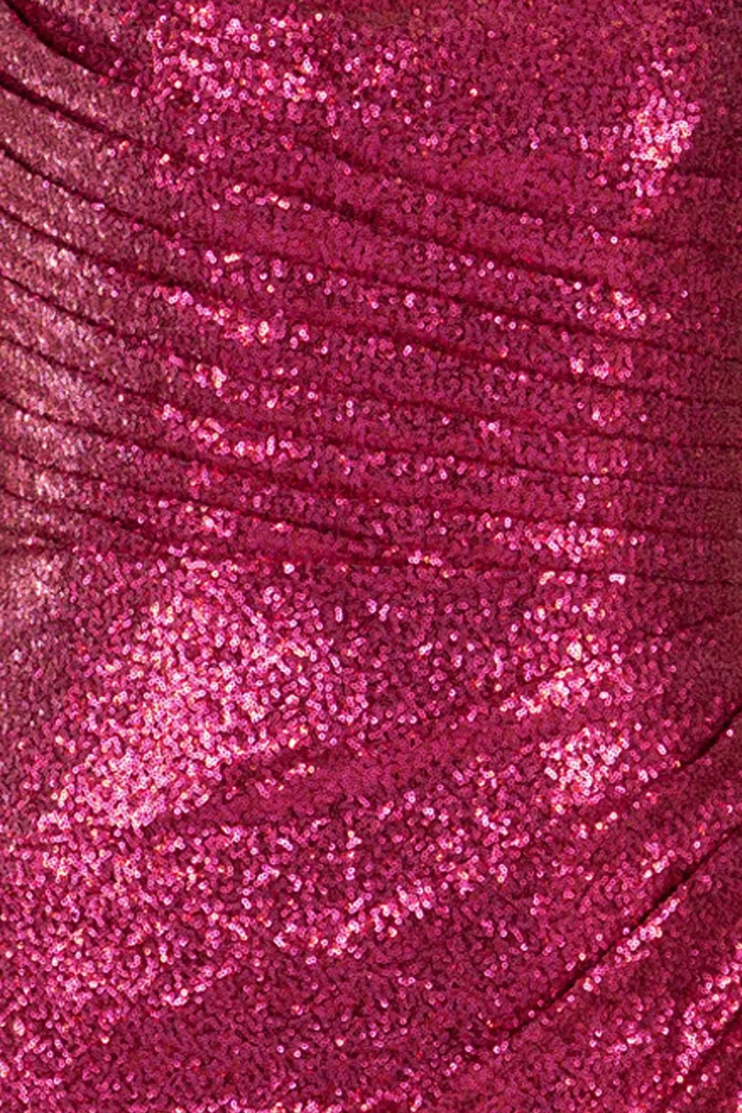 Strapless Hand Draped Sequin Cocktail  