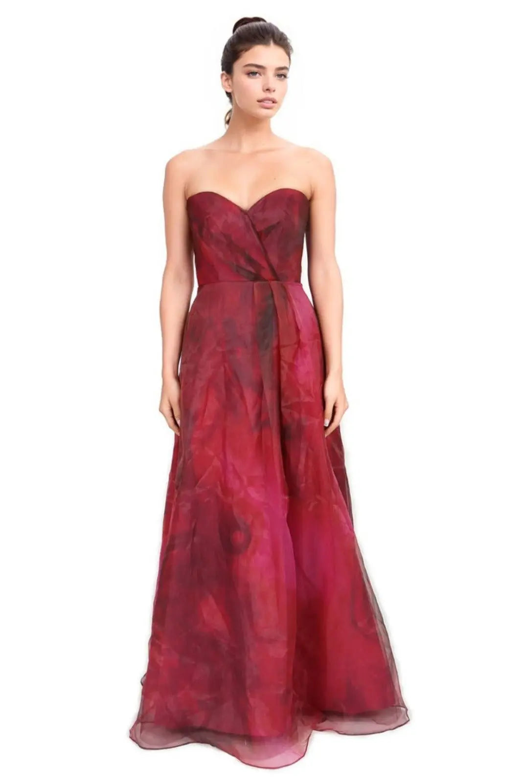 Strapless Organza Gown Pink L1905X