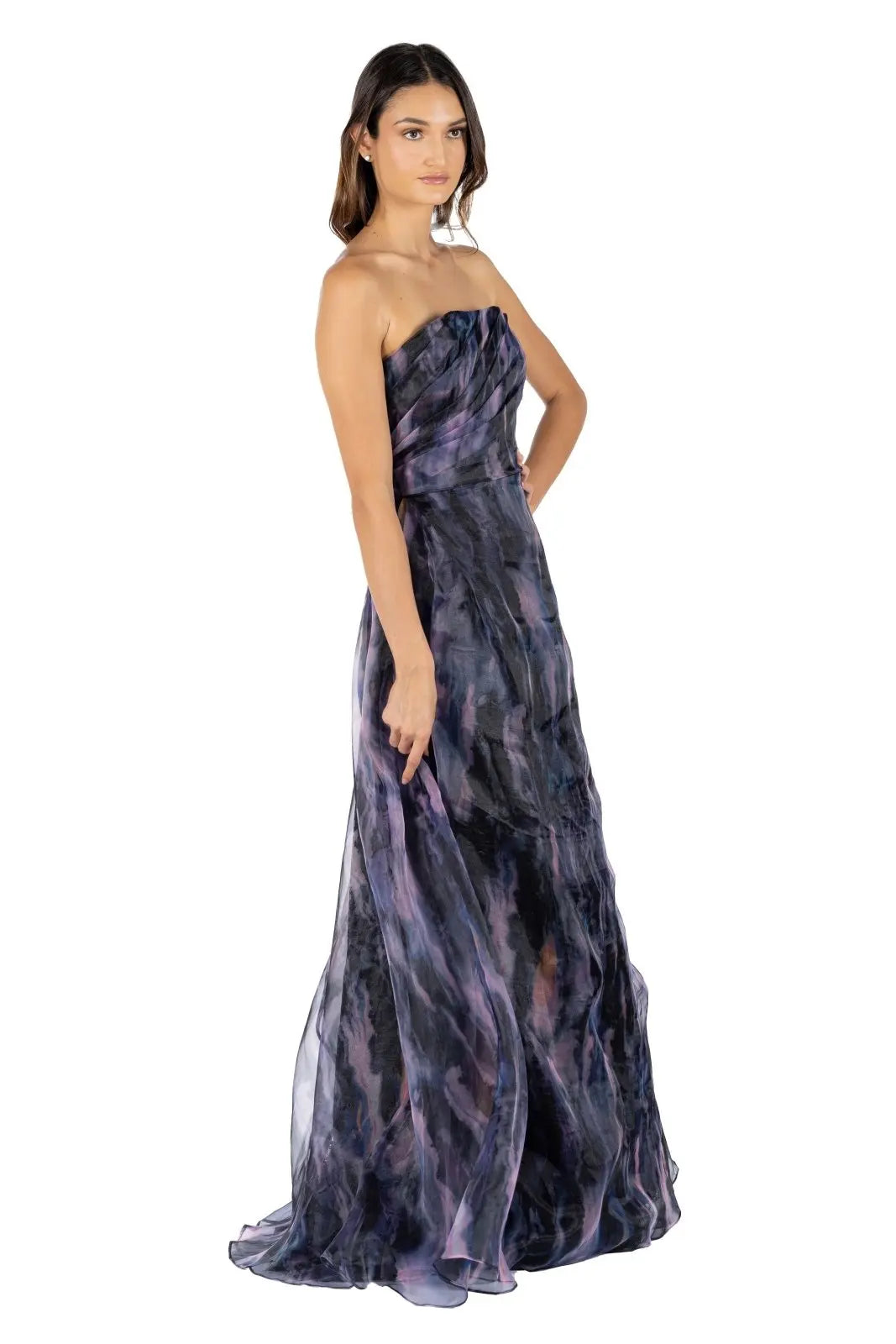 Strapless Organza Gown  