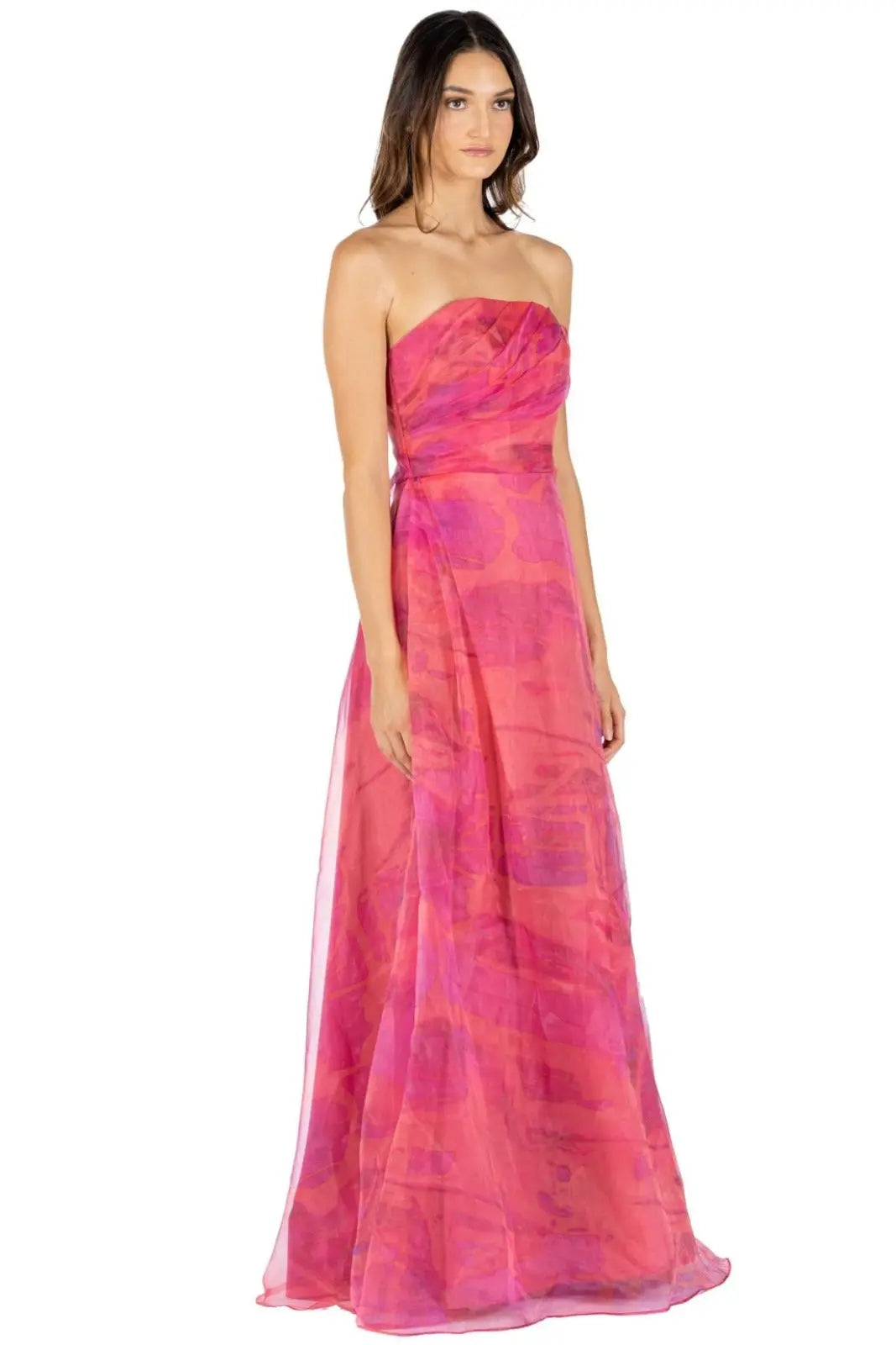Strapless Organza Gown  