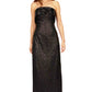 Strapless Sequin Gown with Bow  