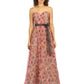 Strapless Sweetheart Pleated Gown  