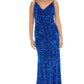 Fit and Flare Gown Cobalt 