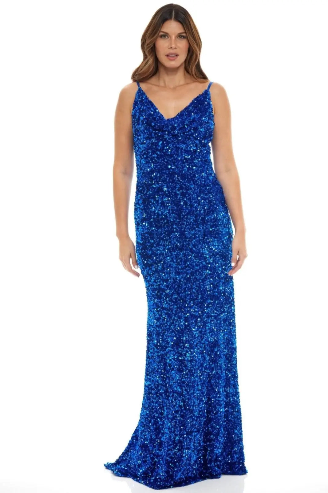 Fit and Flare Gown Cobalt 